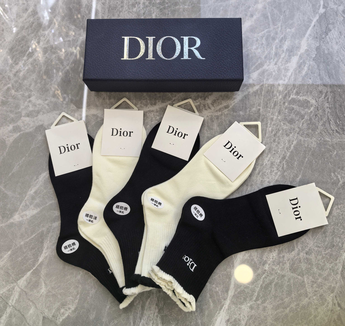 Dior small side letters crew socks - view 4