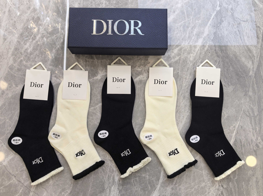 Dior small side letters crew socks - view 6