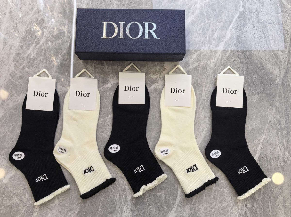 Dior small side letters crew socks - view 6