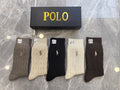 Polo Ralph Lauren neutral cable pony socks, image 1