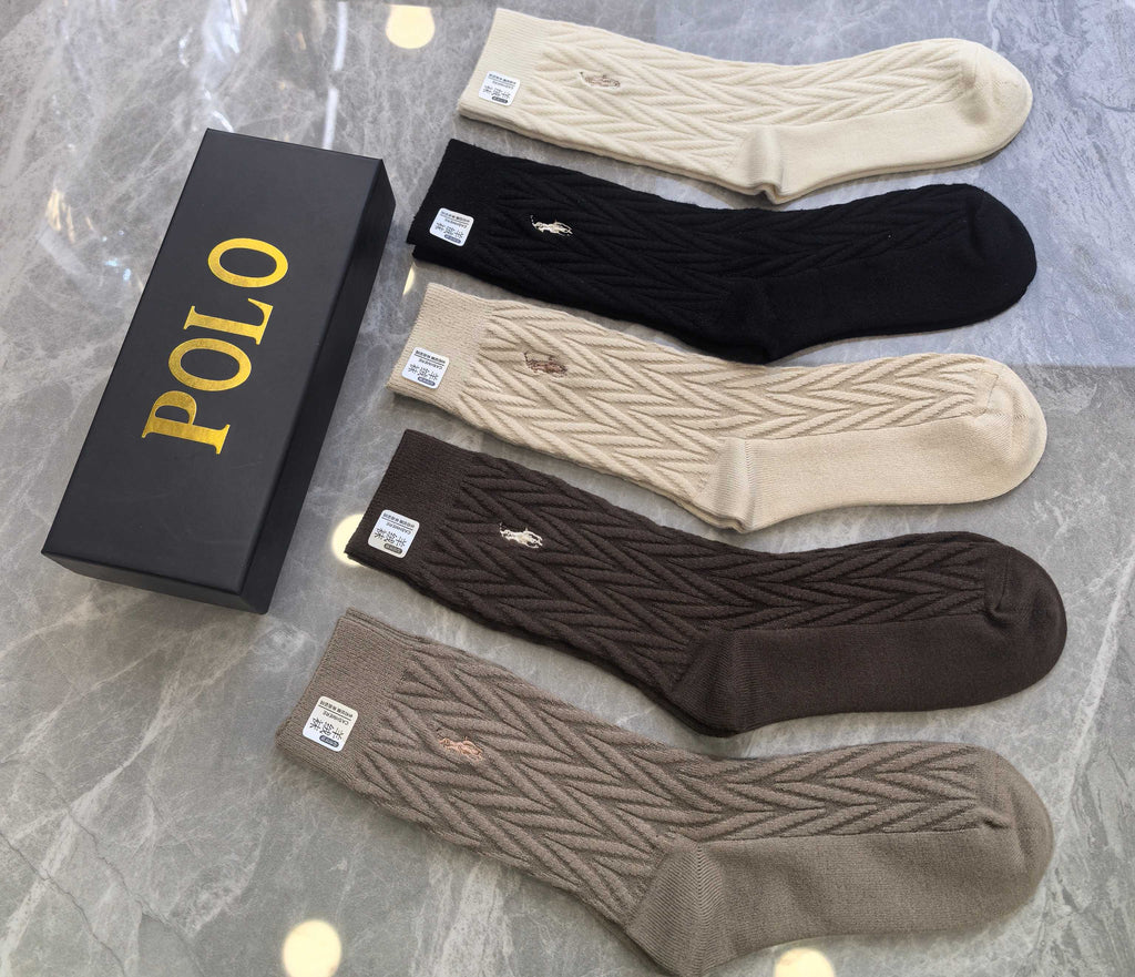 Polo Ralph Lauren neutral cable pony socks, image 5