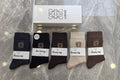 Loewe dark neutral ribbed anagram crew socks - view 1