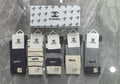 Chanel neutral lettered ribbed cuff crew socks - view 1