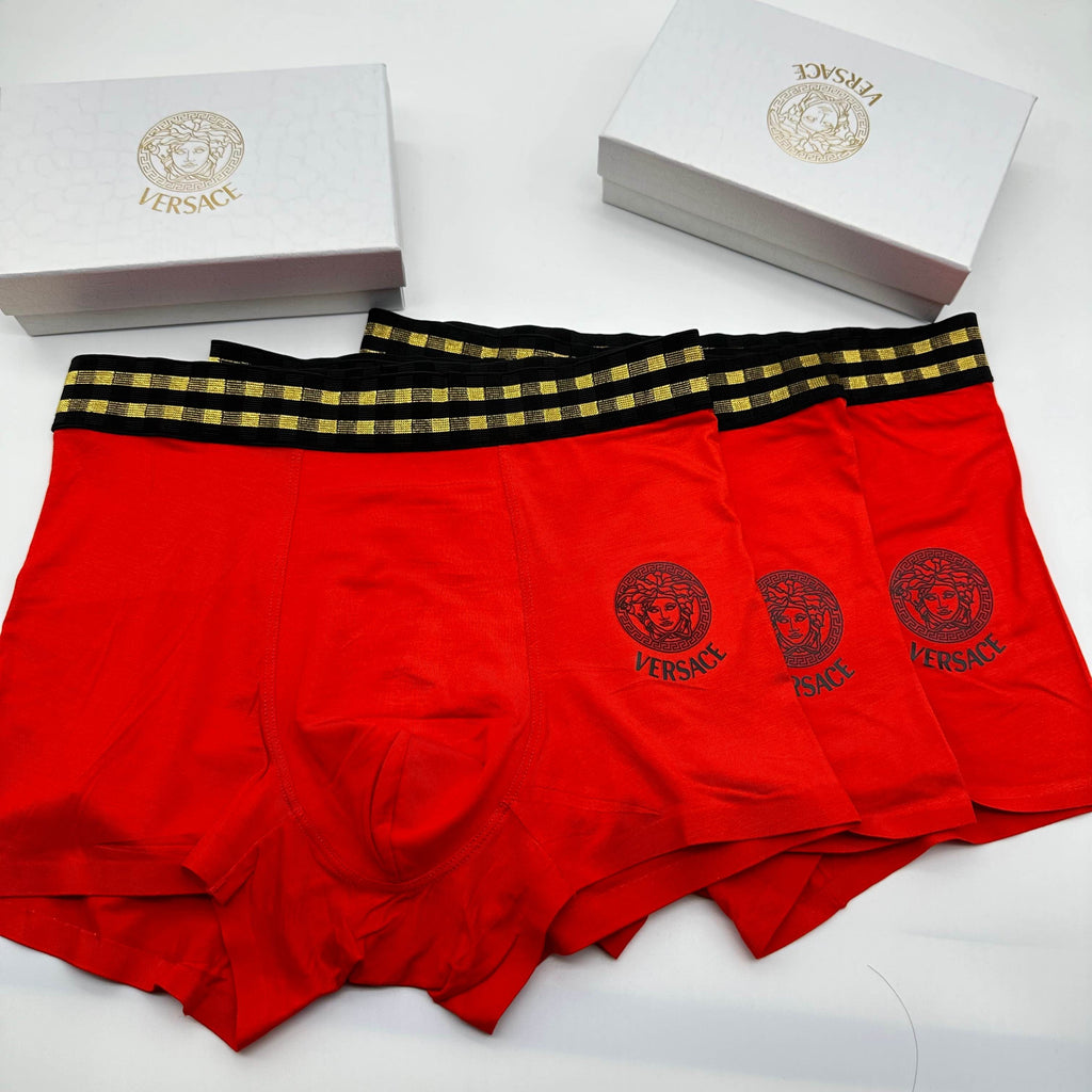Versace black medusa stripe boxer briefs - view 1