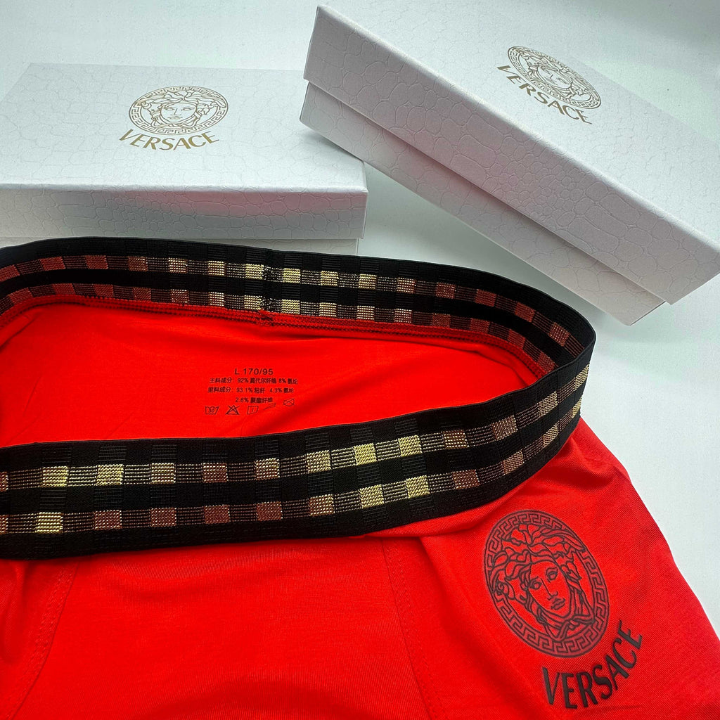 Versace black medusa stripe boxer briefs - view 6