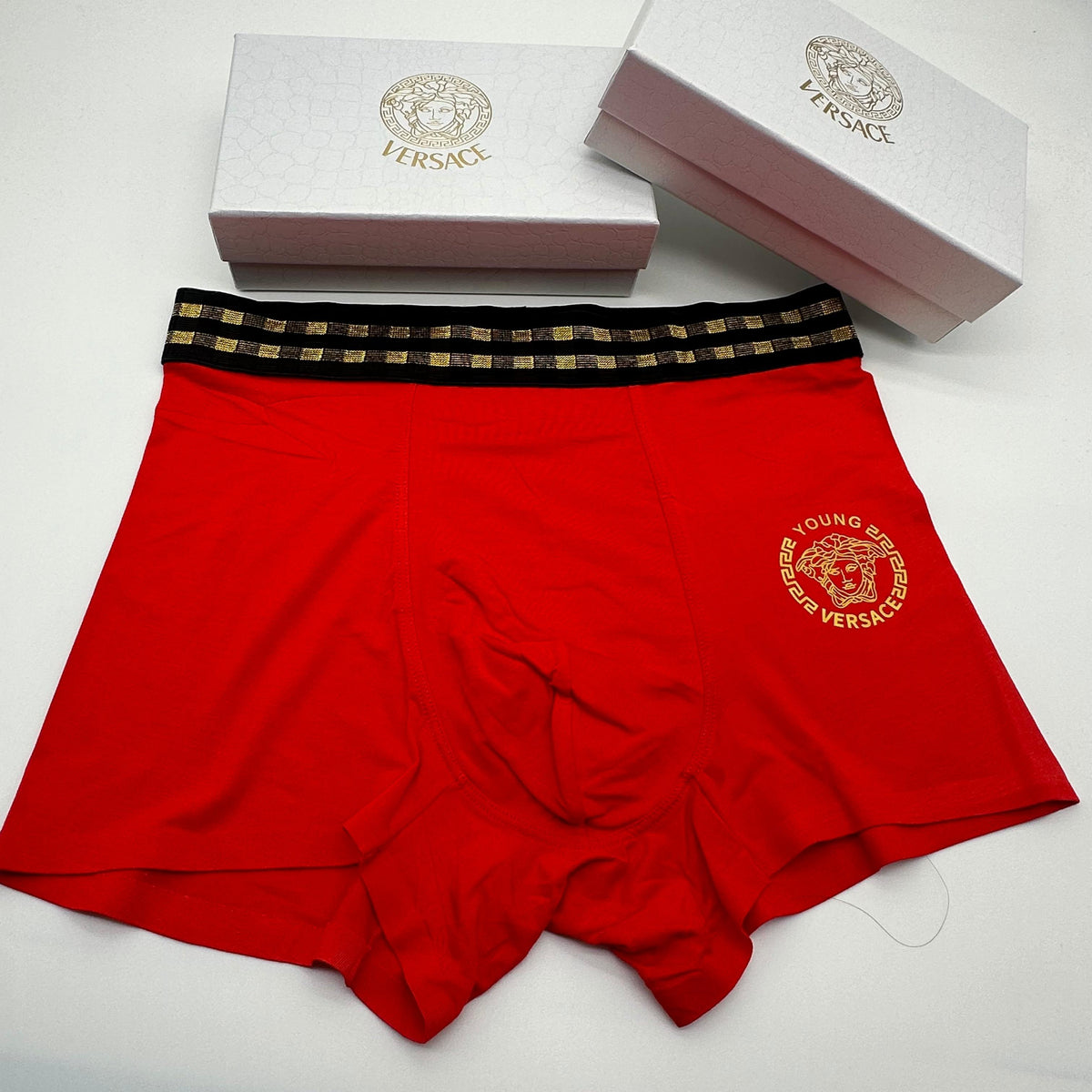 Versace gold stripe waist boxer briefs - view 3