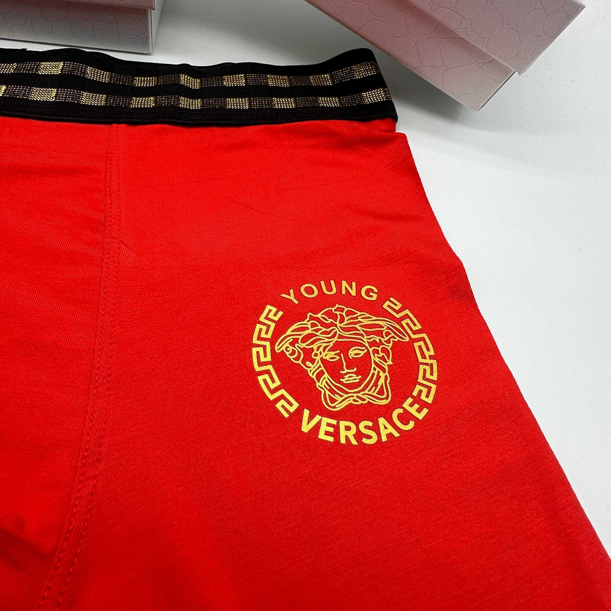 Versace gold stripe waist boxer briefs - view 6