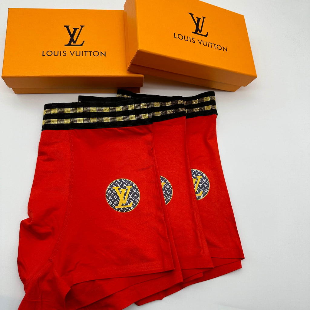 Louis Vuitton red medallion logo trunks, image 2