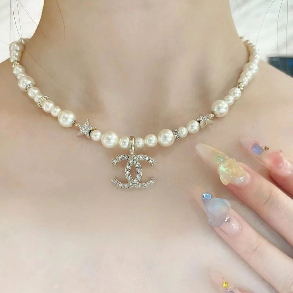 Chanel Gold-Tone Flower Station Necklace - album image 2