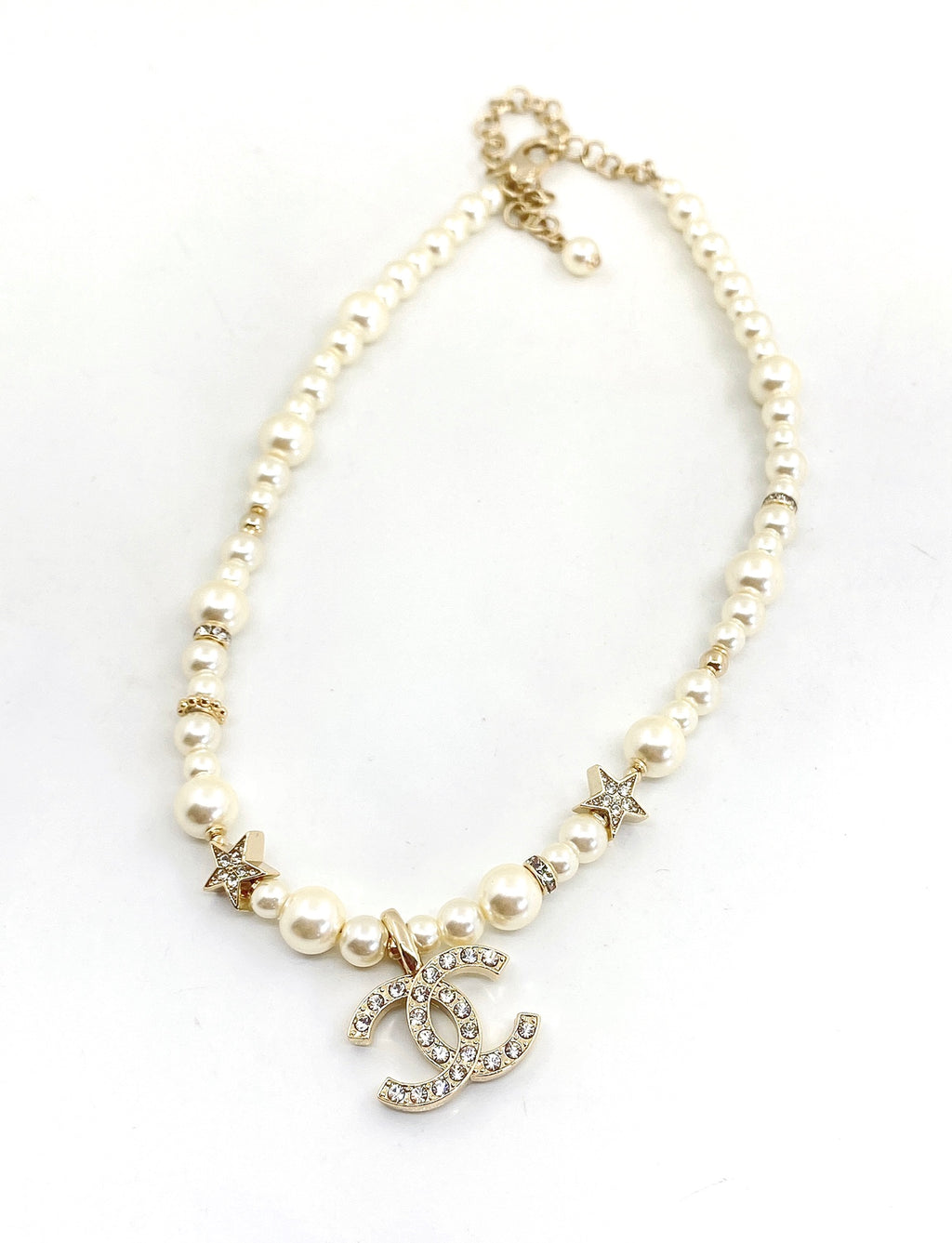 Chanel Gold-Tone Flower Station Necklace - album image 5