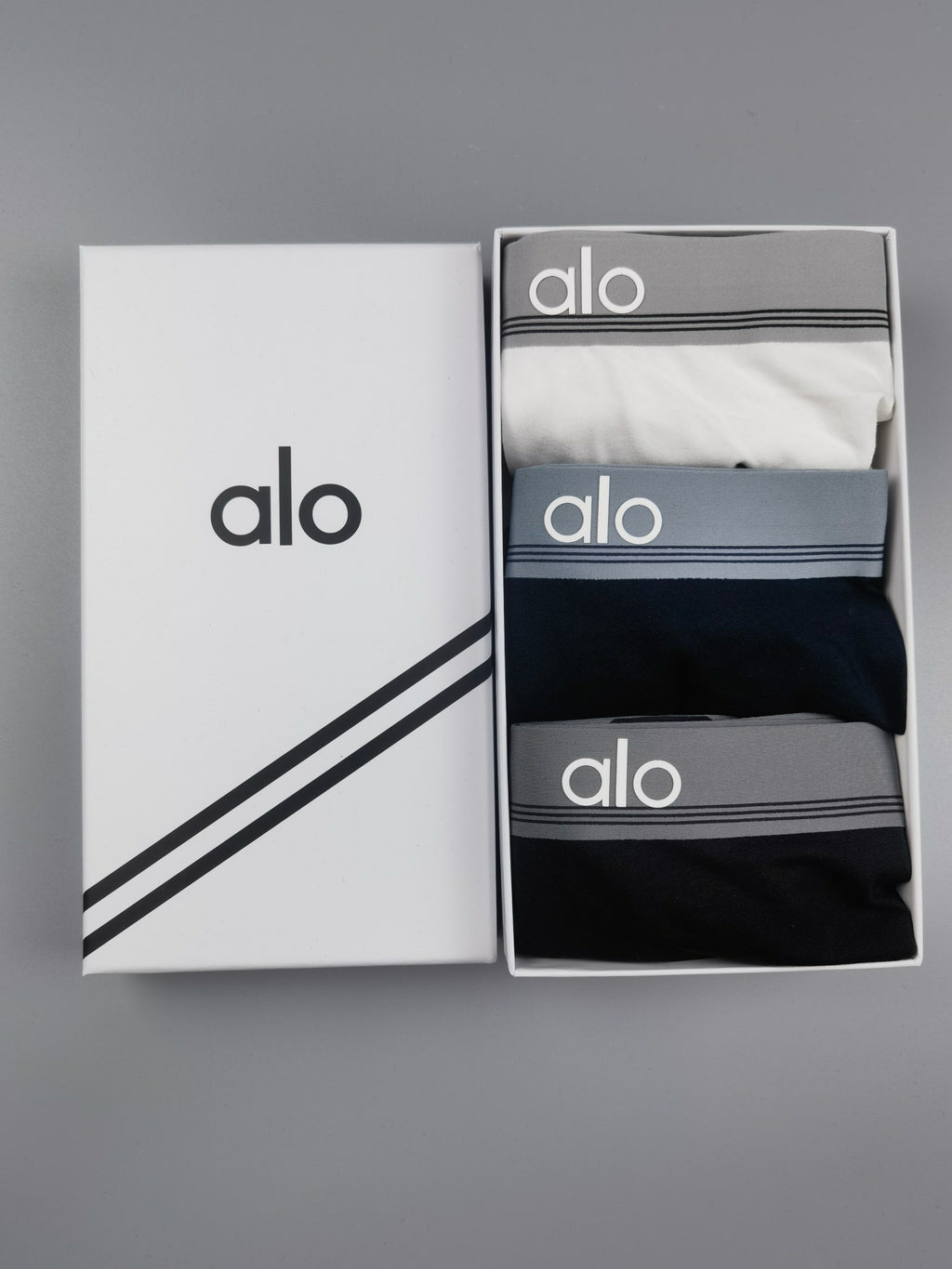 ALO Men's Underwear with Outlined Logo Waistbands - 3-Pack - image 1