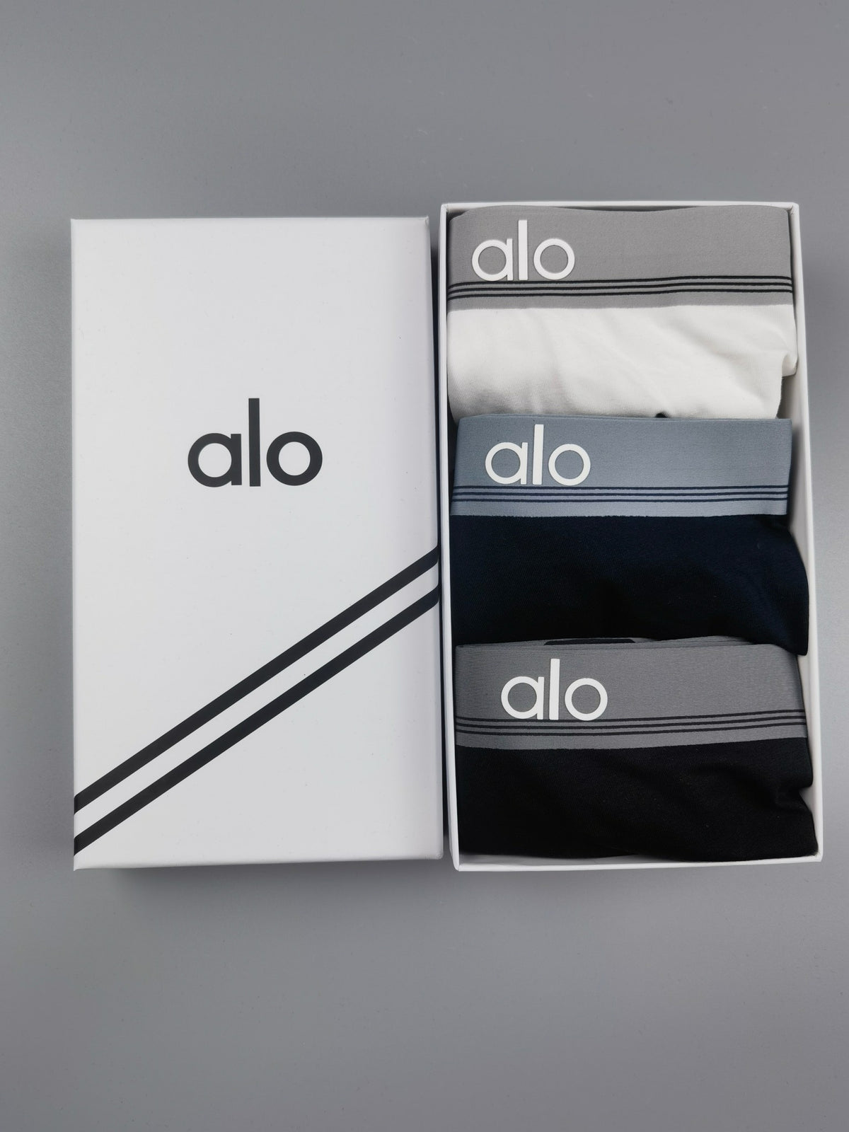 ALO Men's Underwear with Outlined Logo Waistbands - 3-Pack - image 1