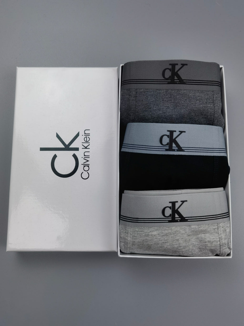 Calvin Klein Striped CK Band Boxed Underwear - 3-Piece Box - image 1