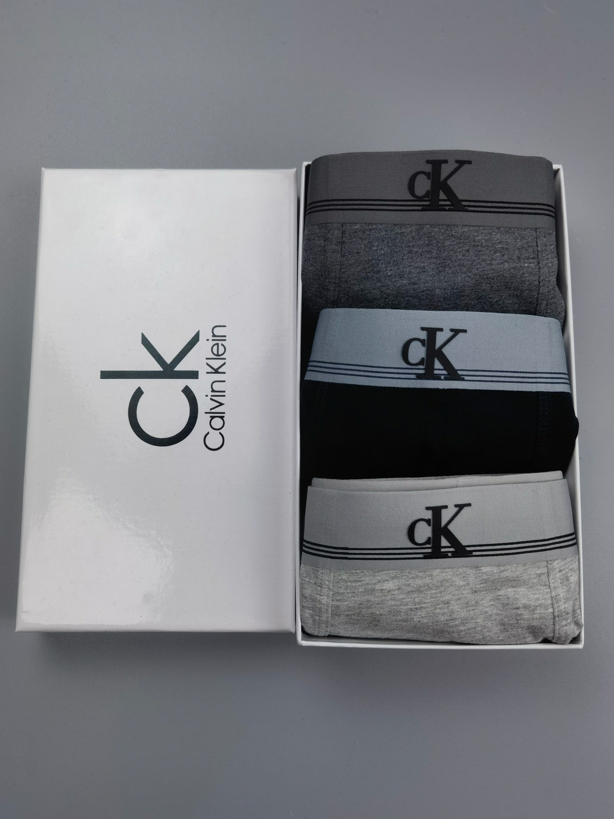 Calvin Klein Striped CK Band Boxed Underwear - 3-Piece Box - image 1