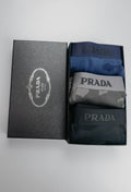 Prada extended leg contrast lettering boxer briefs - view 1