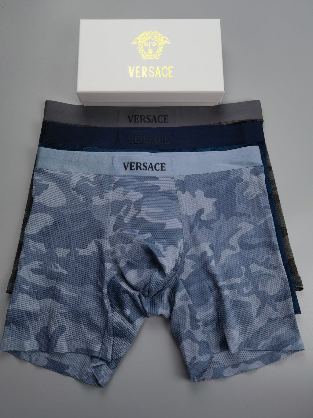 Versace long leg camouflage boxer briefs - view 5