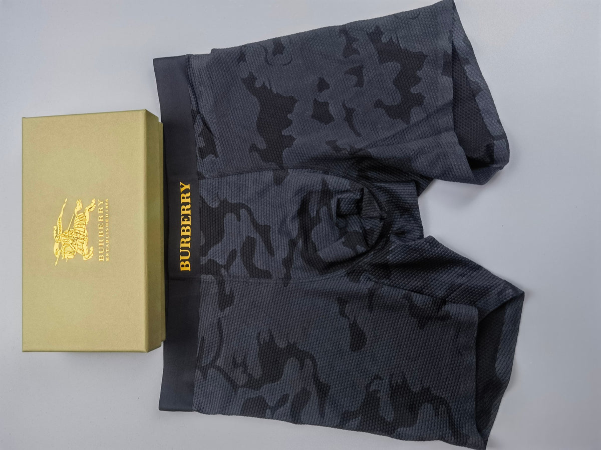 Burberry boxed camouflage gold wordmark boxer briefs - view 4