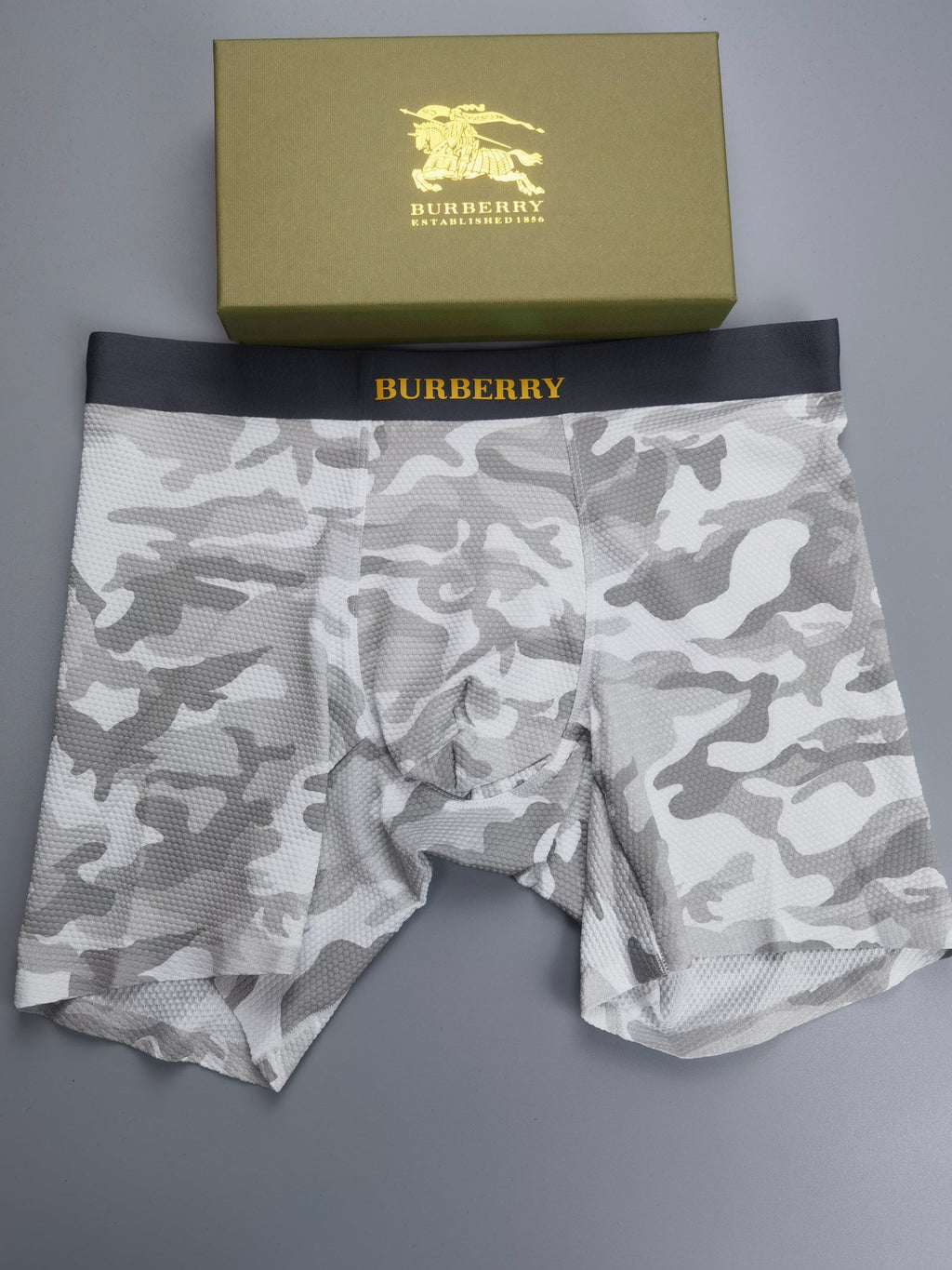 Burberry boxed camouflage gold wordmark boxer briefs - view 2