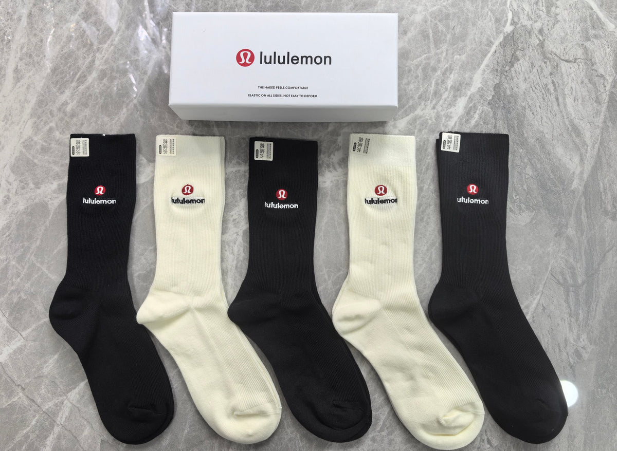 Lululemon two tone letter ribbed crew socks - view 5