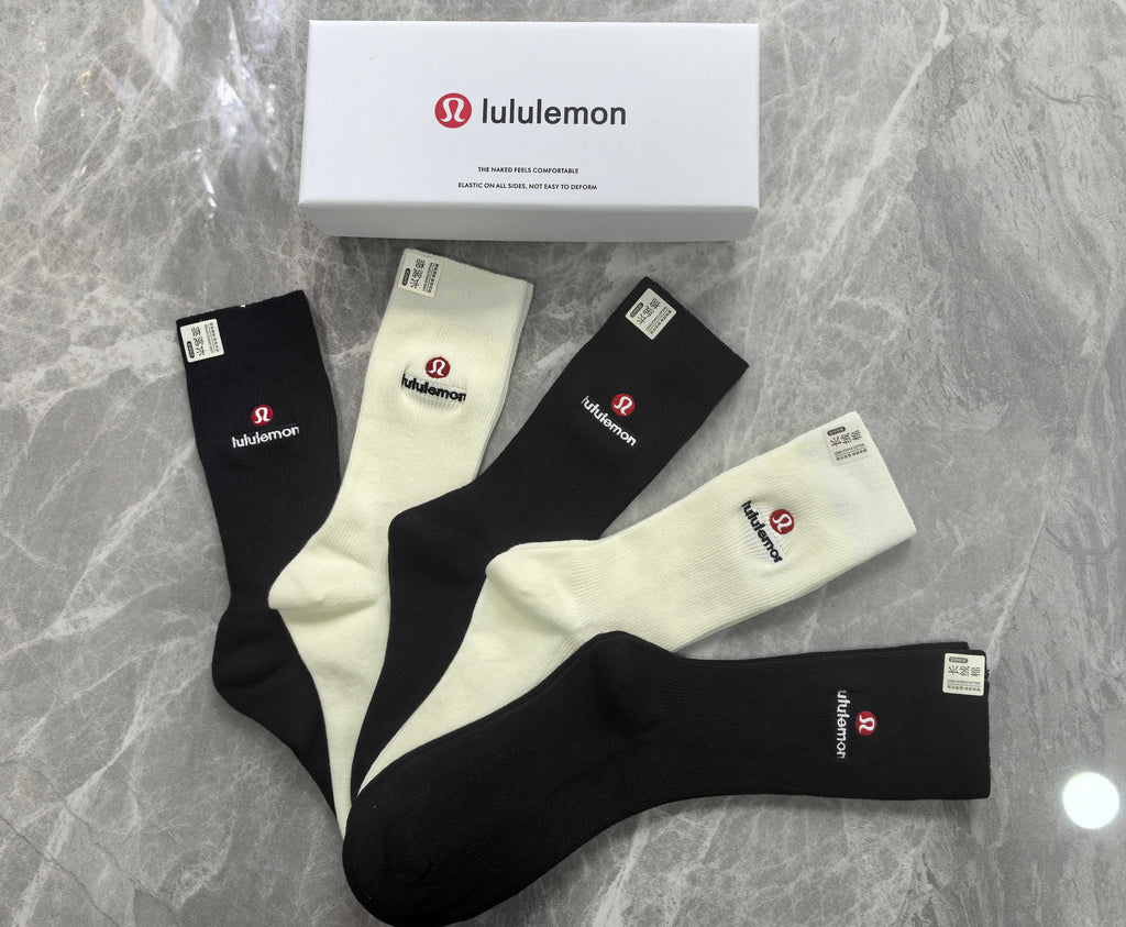 Lululemon two tone letter ribbed crew socks - view 4