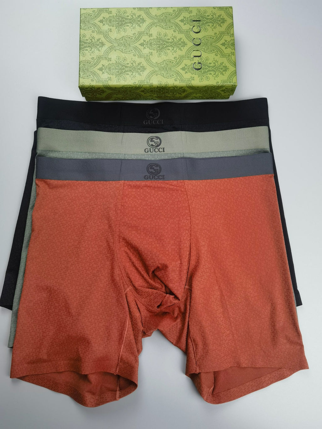 Gucci Long Boxer Briefs - plain extended legs - 3-Piece Box - image 4