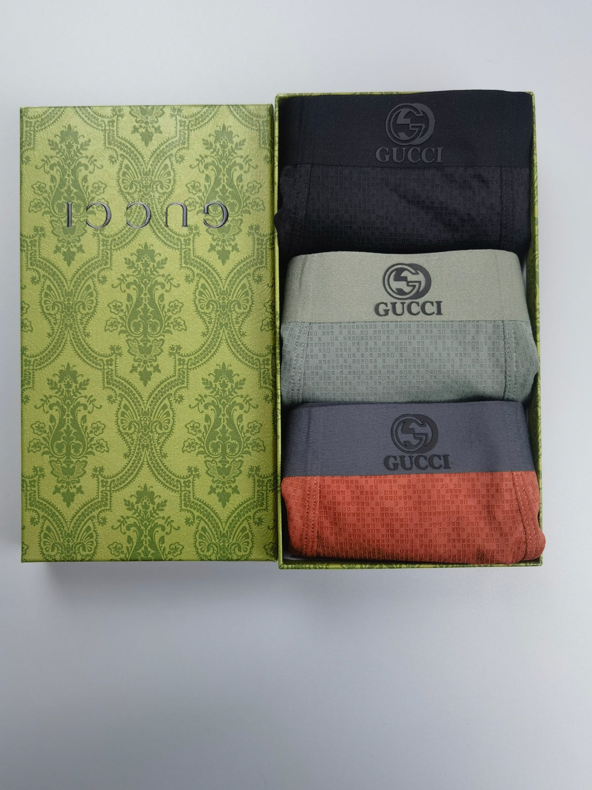 Gucci Long Boxer Briefs - plain extended legs - 3-Piece Box - image 5