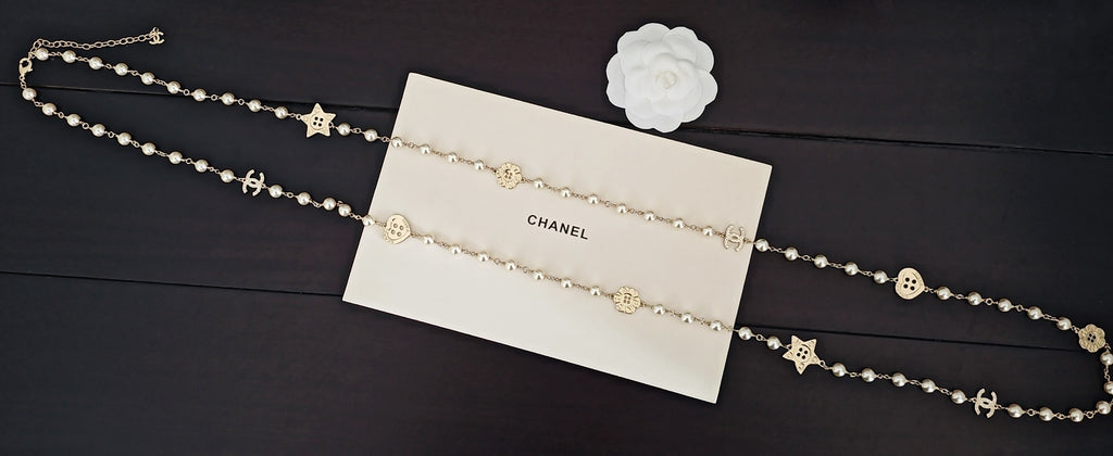 Chanel Button Pearl Necklace - album image 3