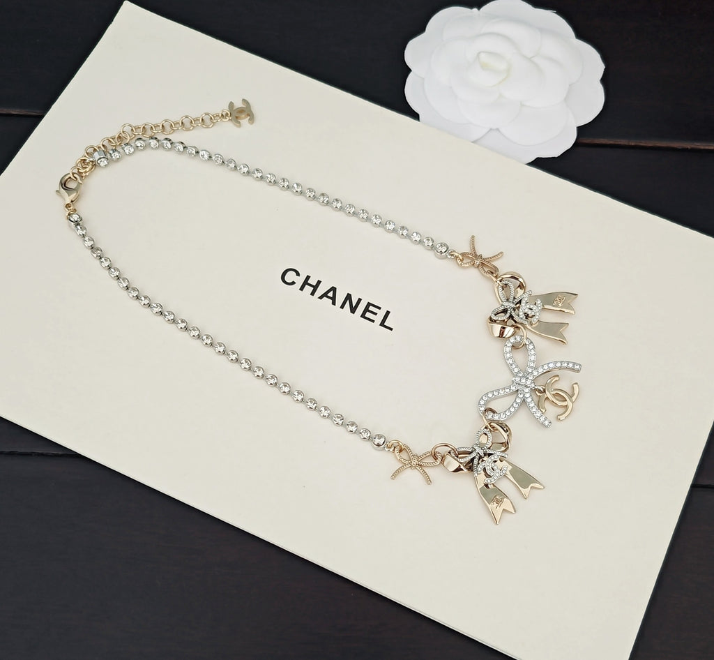 Chanel Bow Butterfly Necklace - album image 6