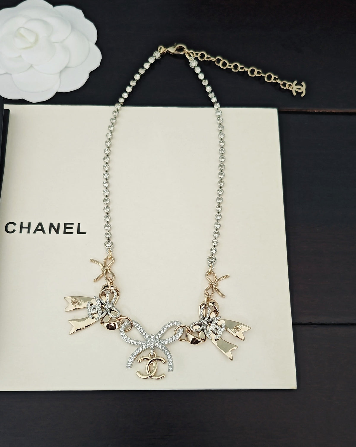 Chanel Bow Butterfly Necklace - album image 5