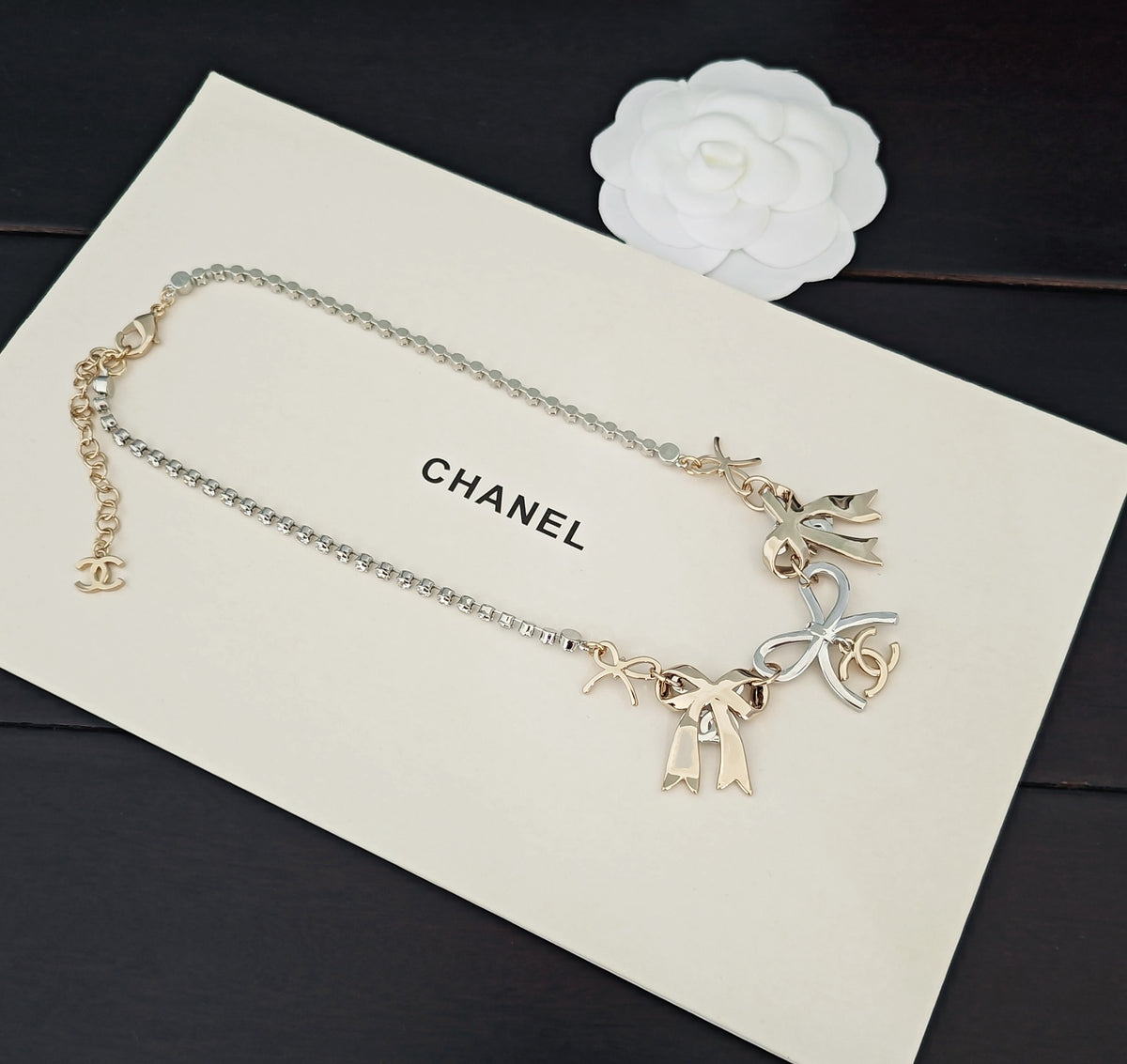 Chanel Bow Butterfly Necklace - album image 4