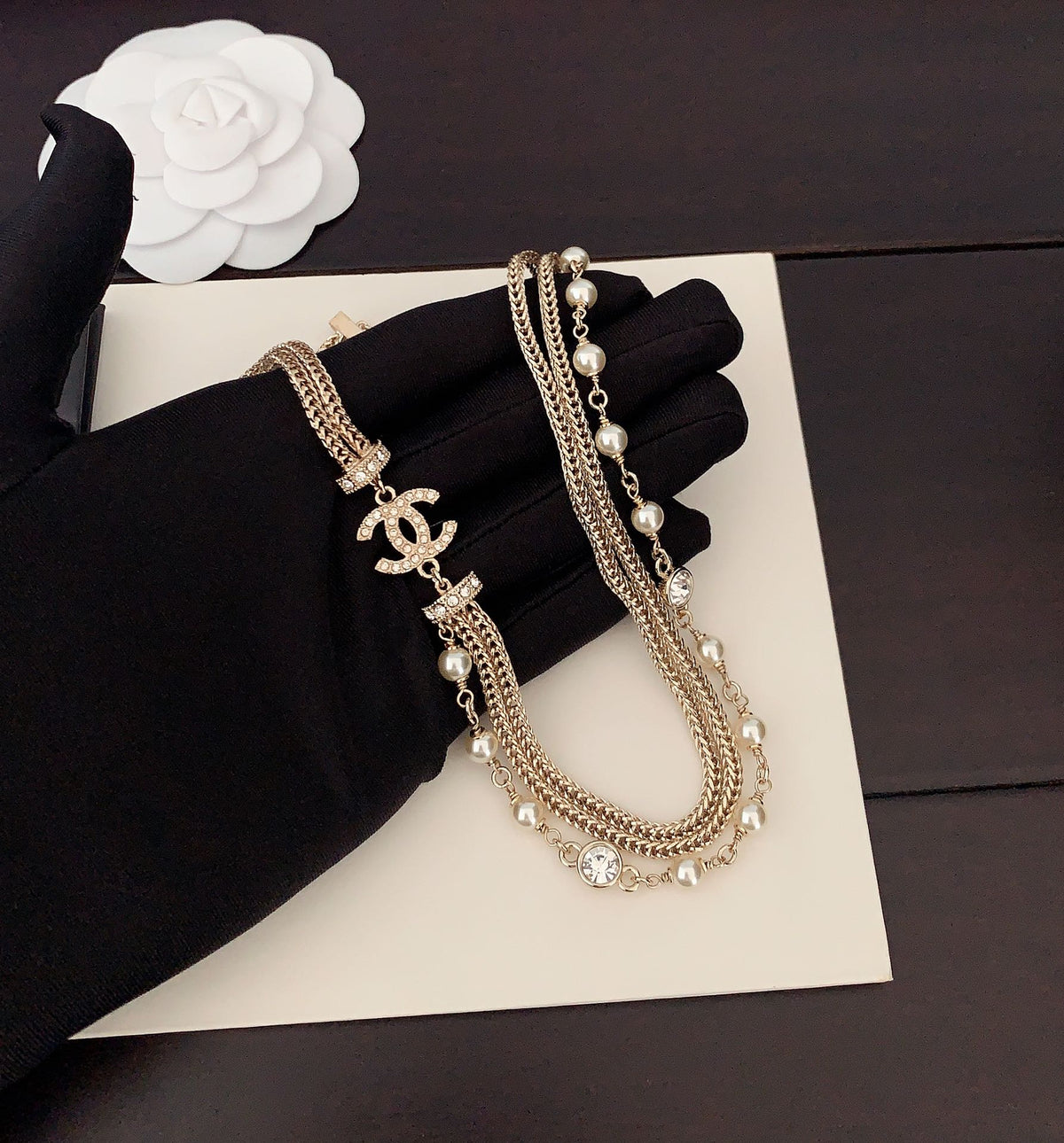 Chanel Bow Butterfly Necklace - album image 3