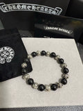 Chrome Hearts Black Bead Multi-Spacer Bracelet - album image 1