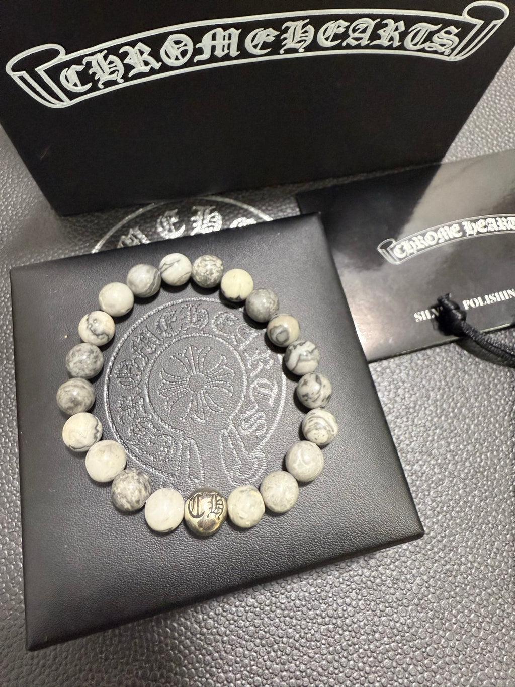 Chrome Hearts Pale Bead Center Accent Bracelet - album image 2