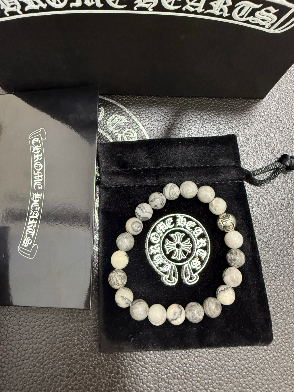 Chrome Hearts Pale Bead Center Accent Bracelet - album image 6