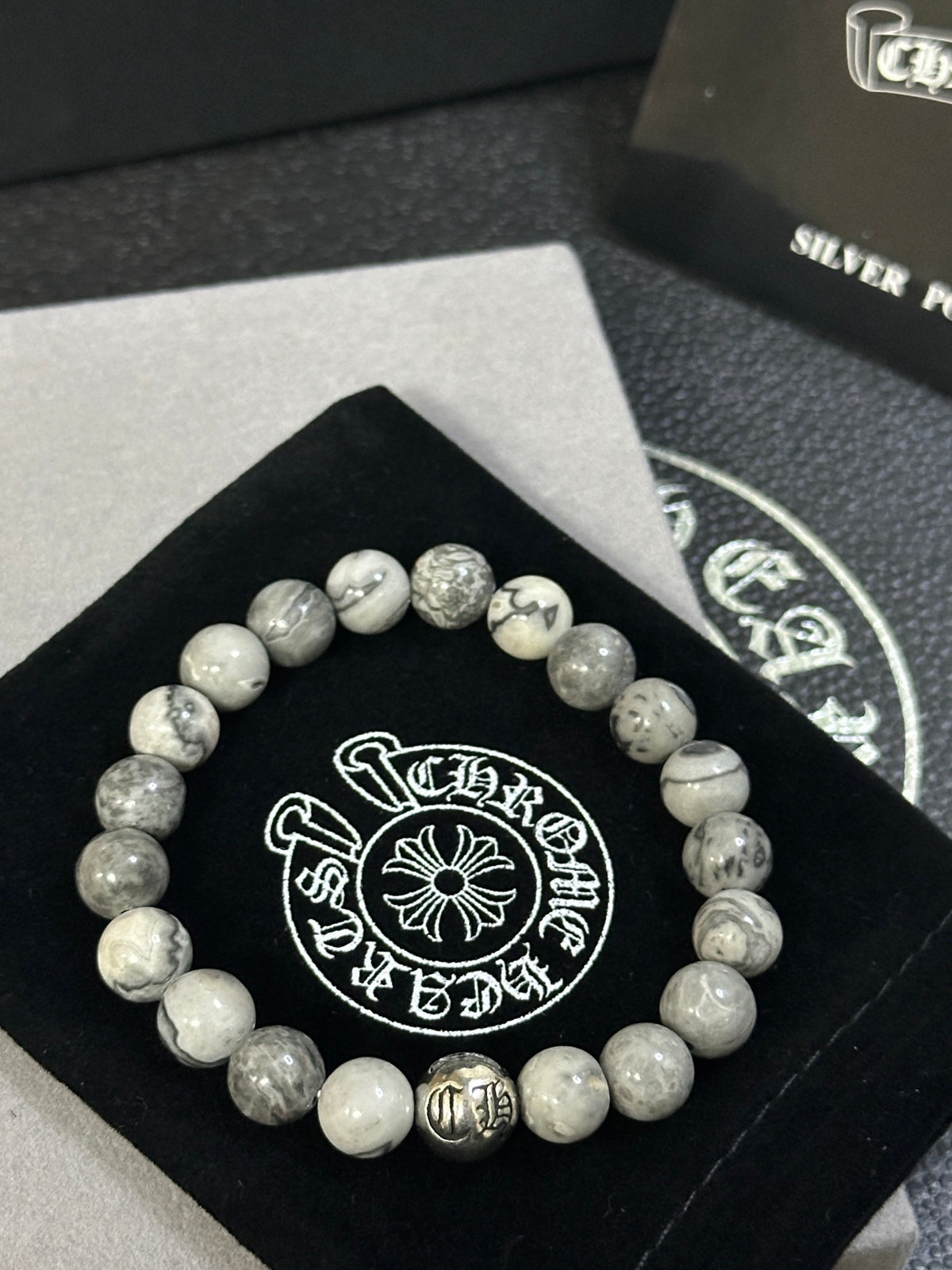Chrome Hearts Pale Bead Center Accent Bracelet - album image 4