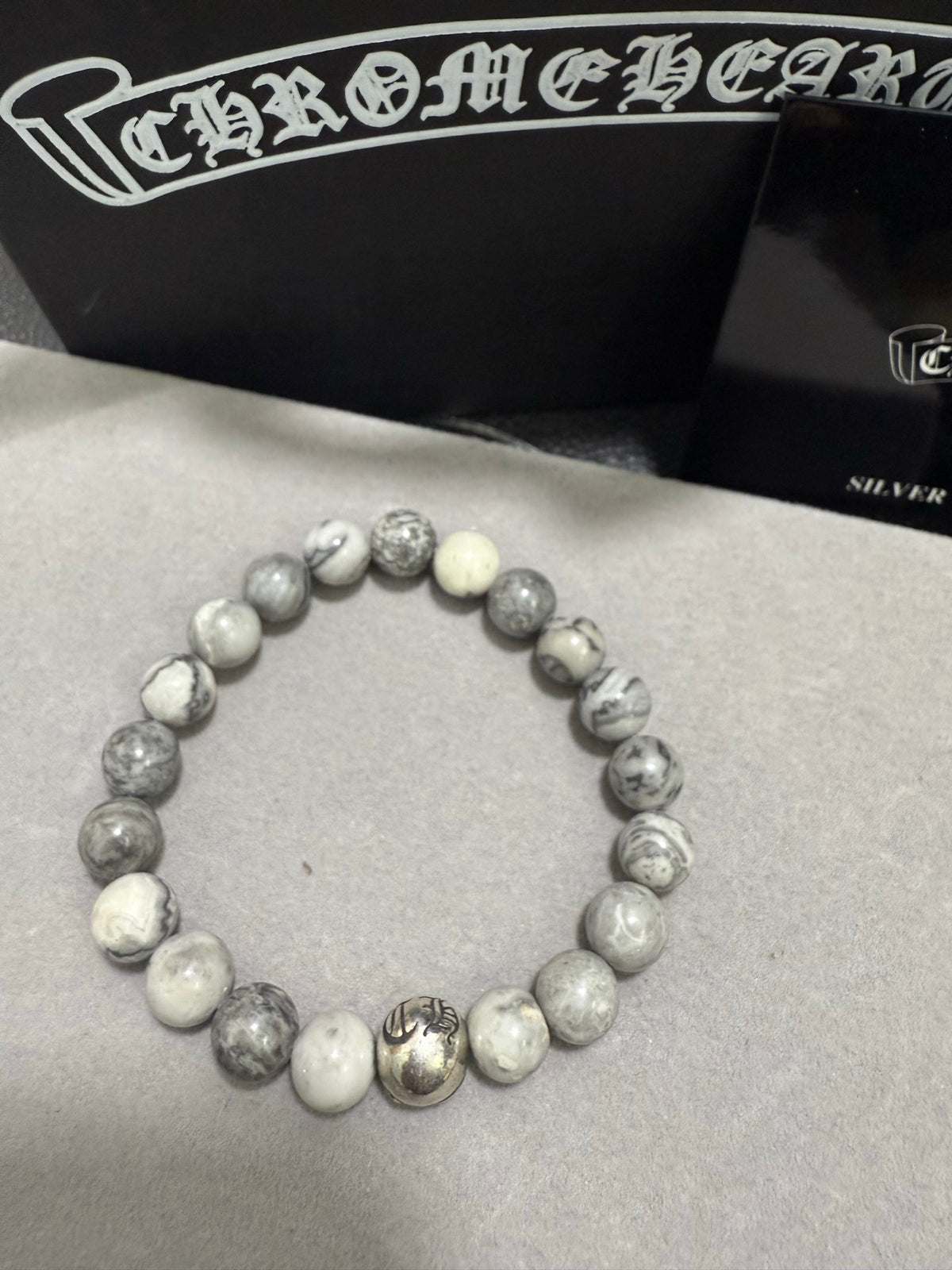 Chrome Hearts Pale Bead Center Accent Bracelet - album image 3