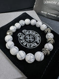 Chrome Hearts Grey Swirl Large Bead Bracelet - album image 1