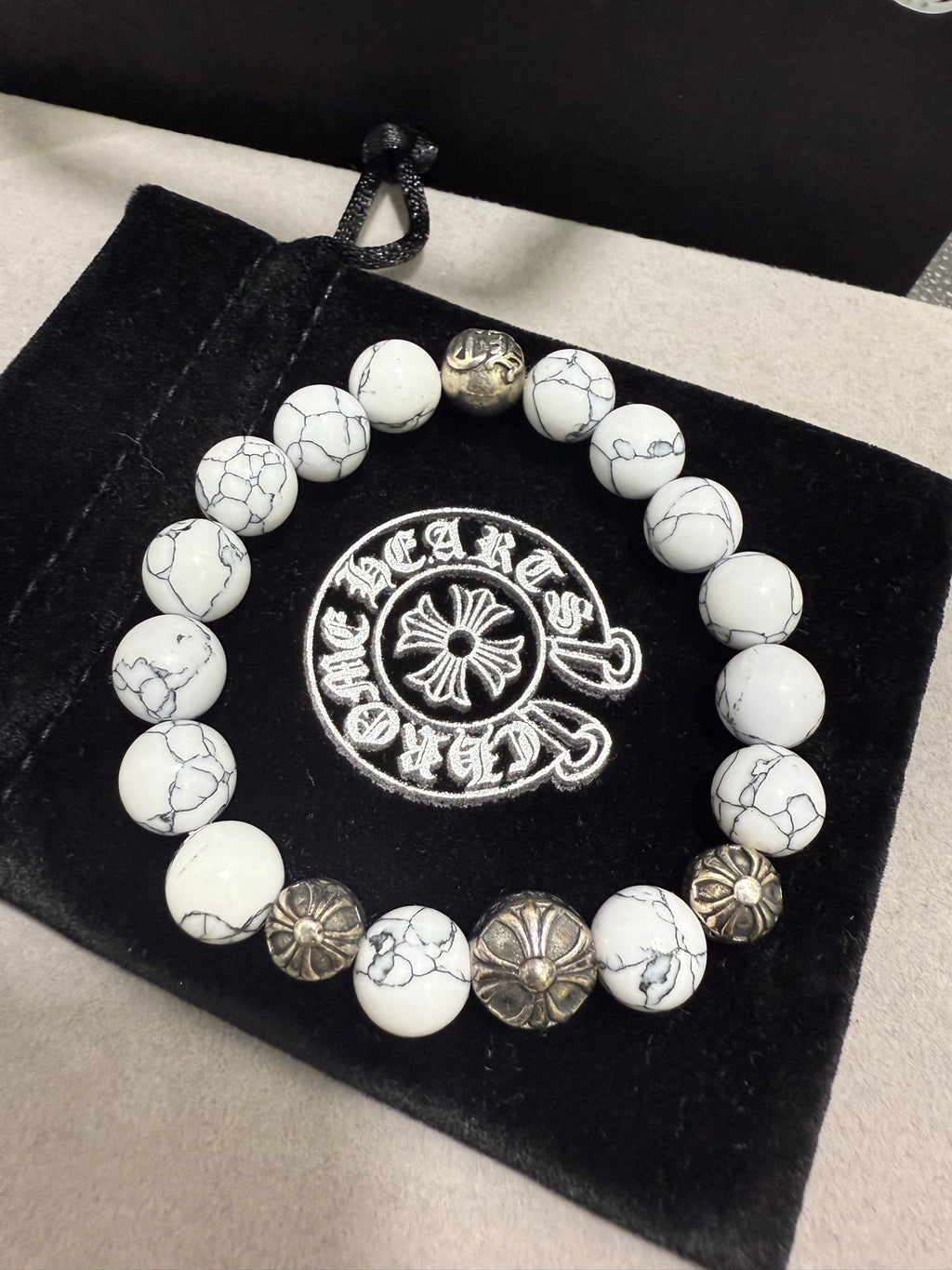 Chrome Hearts Pale Bead Mixed Ornament Bracelet - album image 2