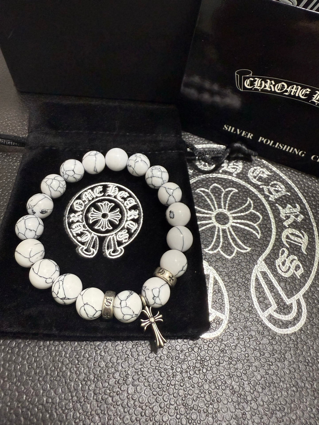 Chrome Hearts Large Pale Bead Relief Bracelet - album image 2