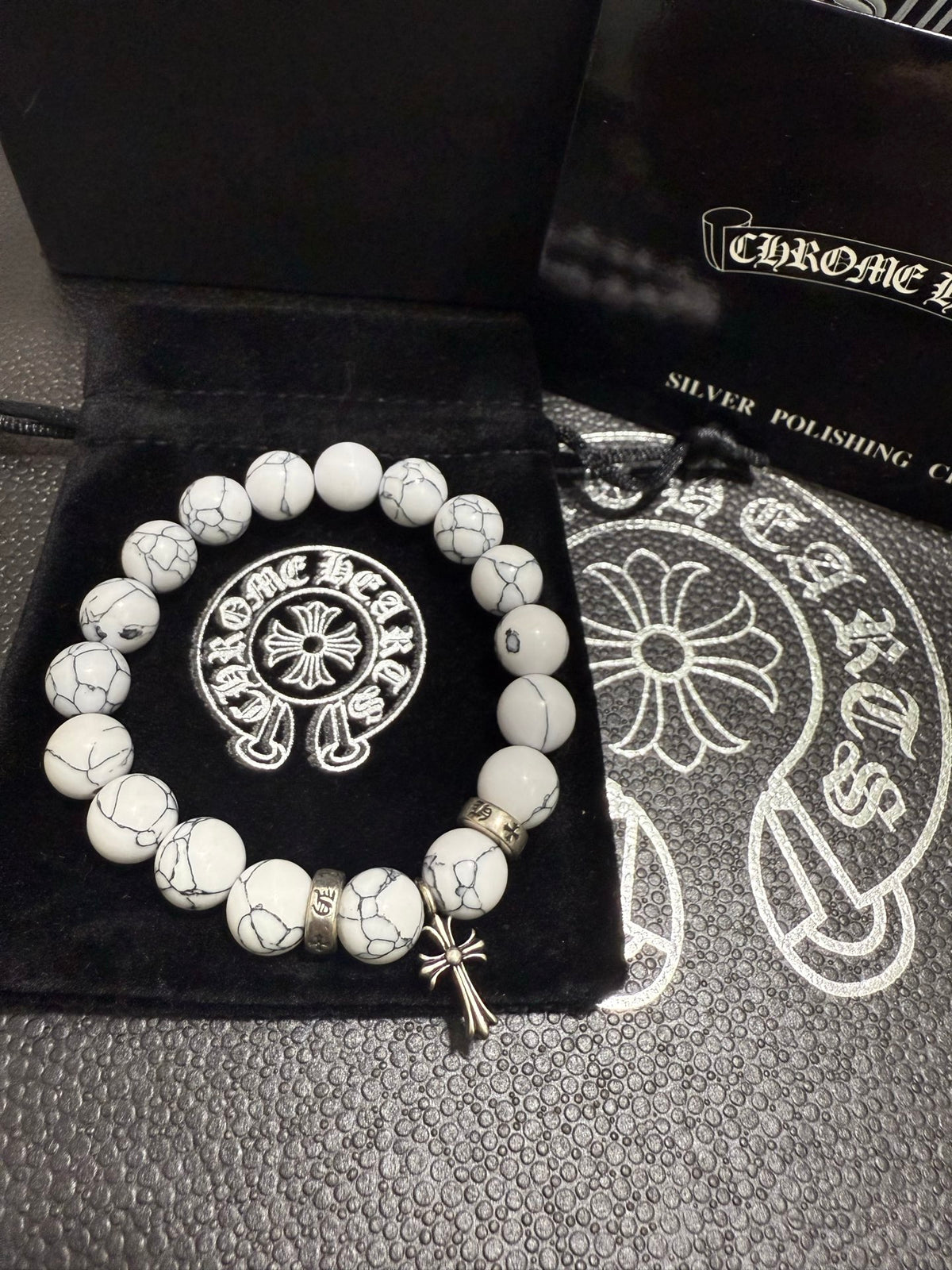 Chrome Hearts Large Pale Bead Relief Bracelet - album image 2
