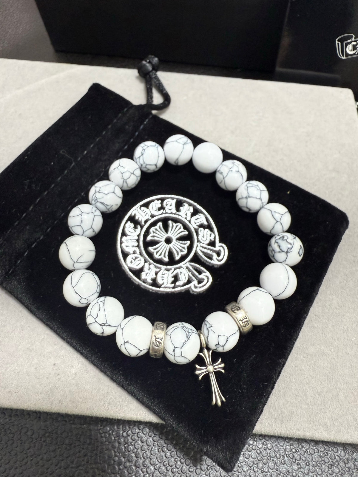 Chrome Hearts Large Pale Bead Relief Bracelet - album image 5
