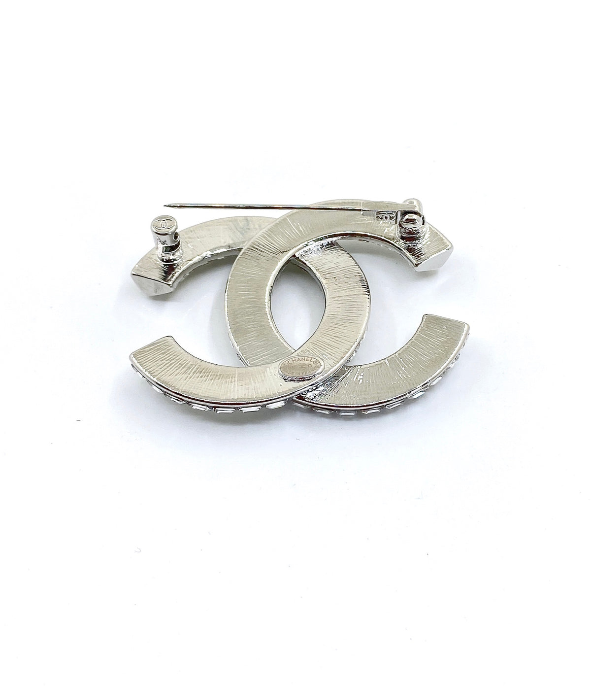 Chanel Interlocking C Square Crystal Accent Brooch - album image 3