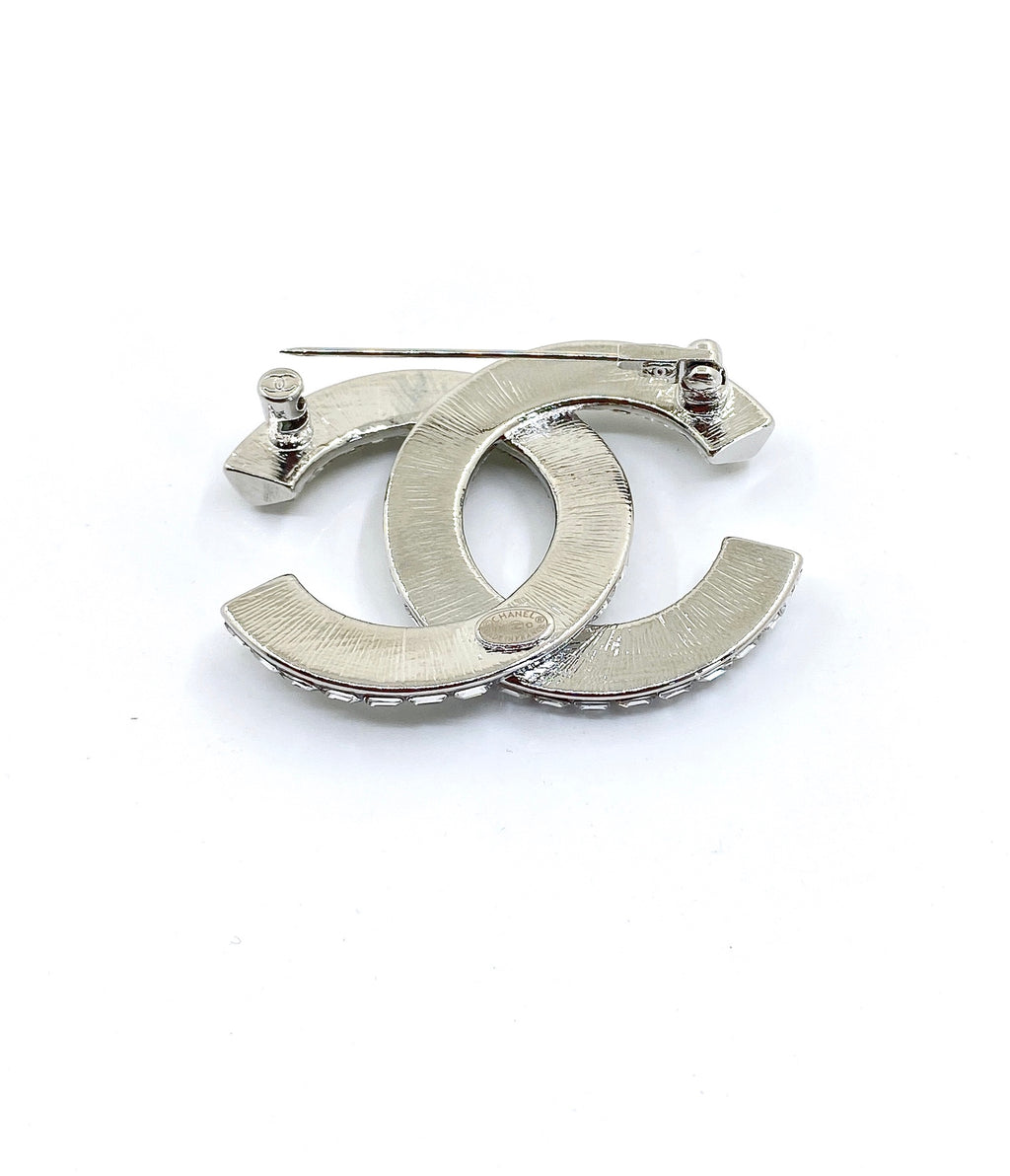 Chanel Interlocking C Square Crystal Accent Brooch - album image 3
