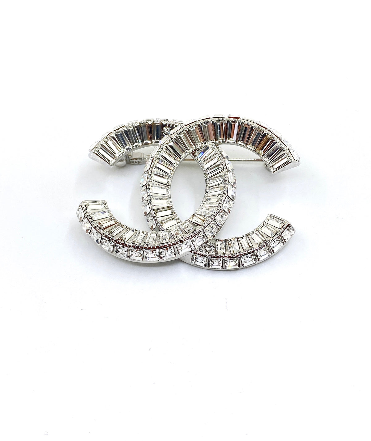 Chanel Interlocking C Square Crystal Accent Brooch - album image 7