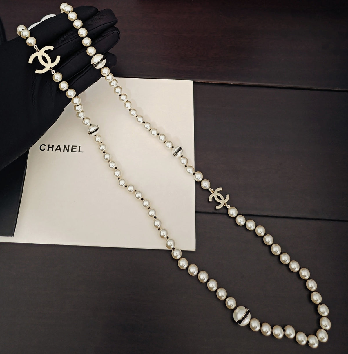 Chanel Black Pearl Necklace - album image 1