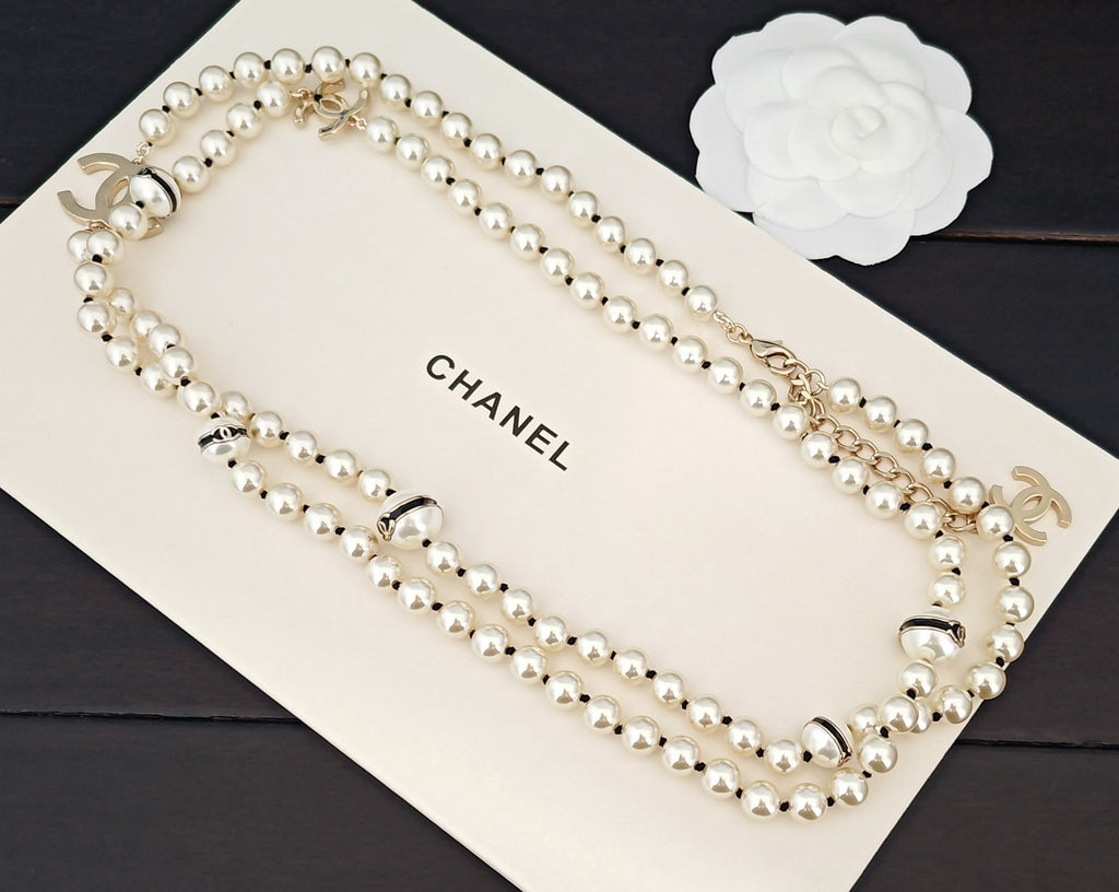 Chanel Black Pearl Necklace - album image 4