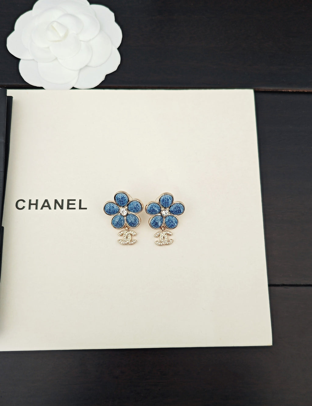 Chanel Blue Flower Earrings - album image 5