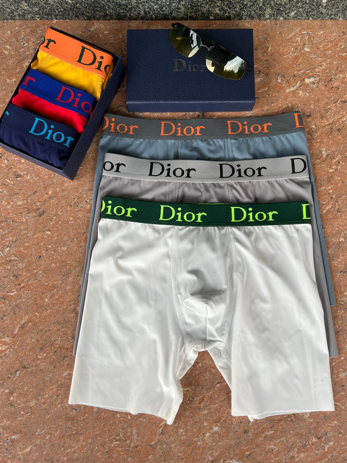 Dior long leg lettered waist boxer briefs - view 4