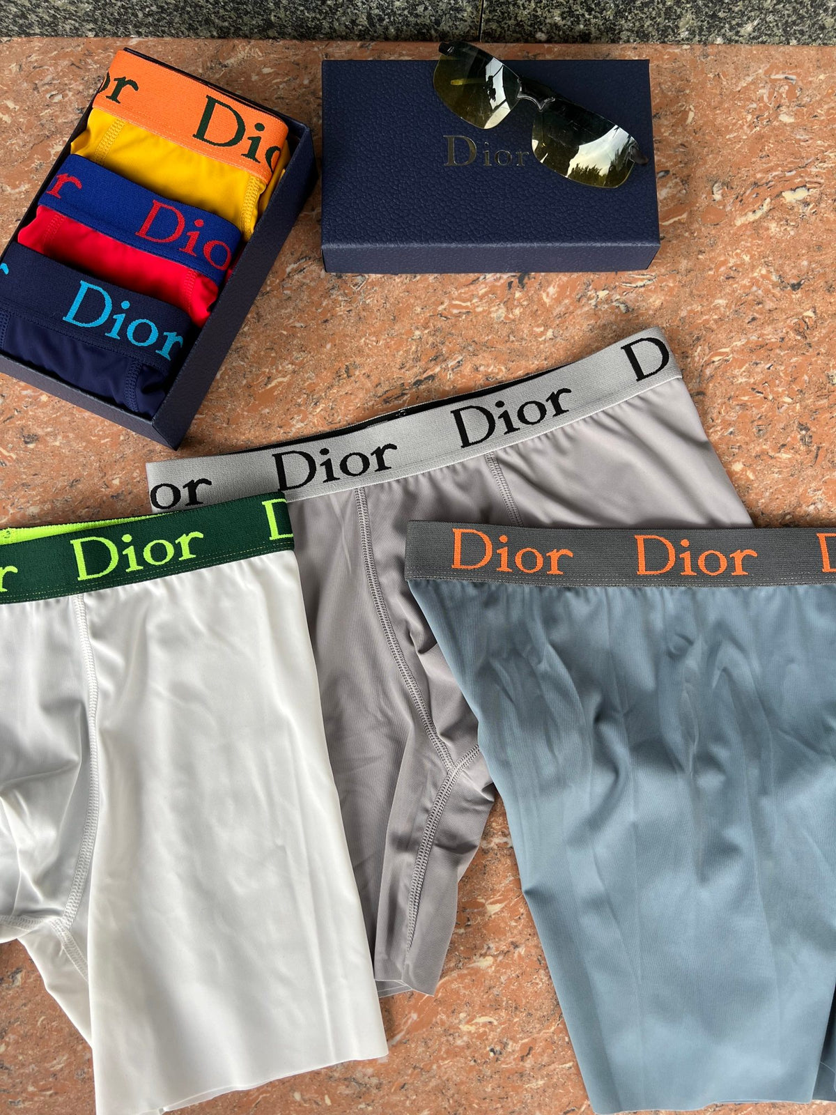 Dior long leg lettered waist boxer briefs - view 7
