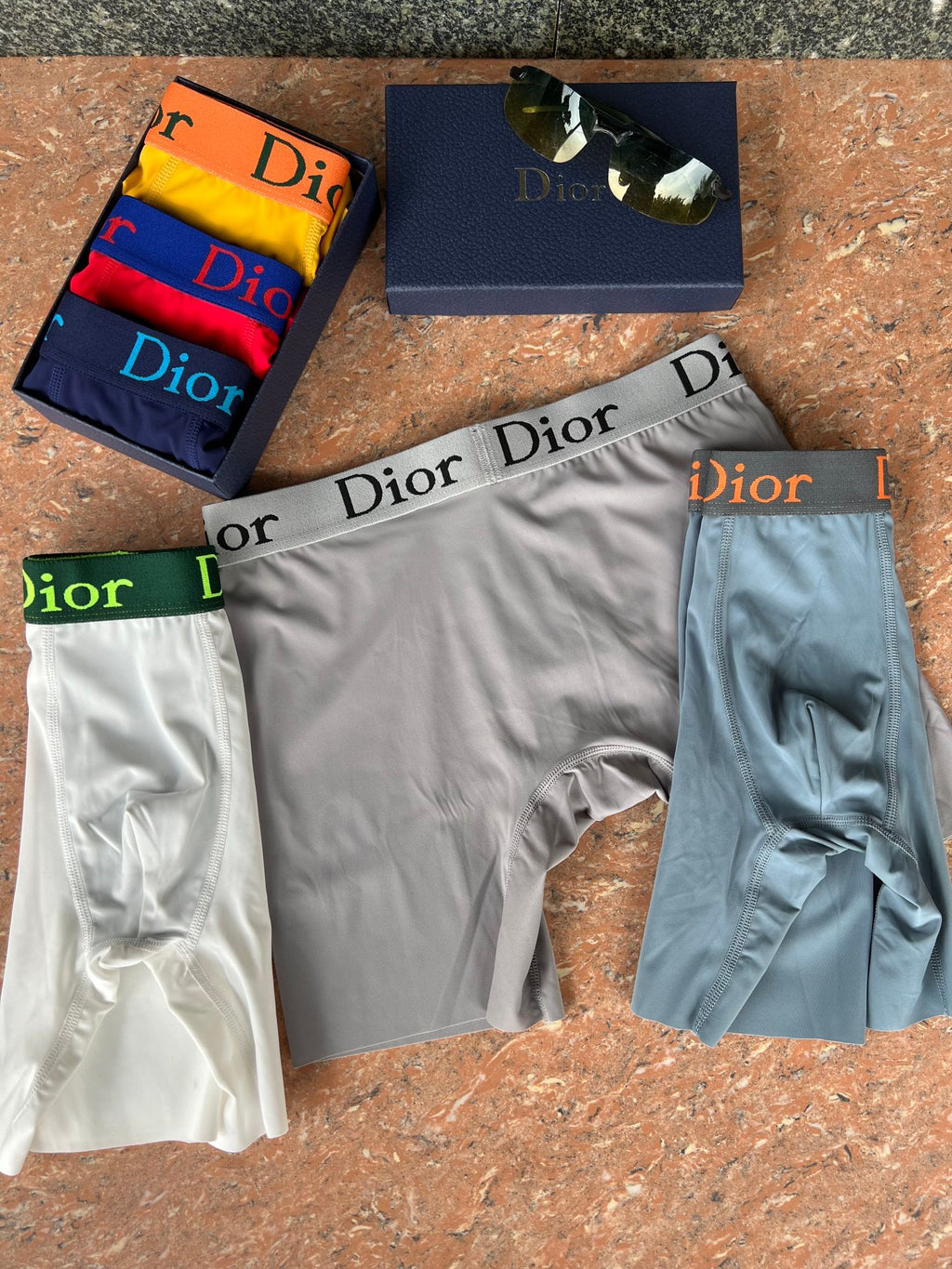 Dior long leg lettered waist boxer briefs - view 8